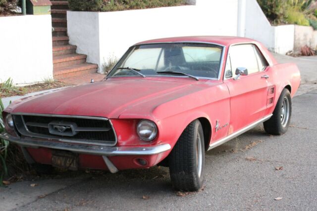 1967 Red Ford Mustang Coupe
