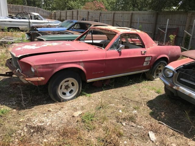 1967 Red Ford Mustang