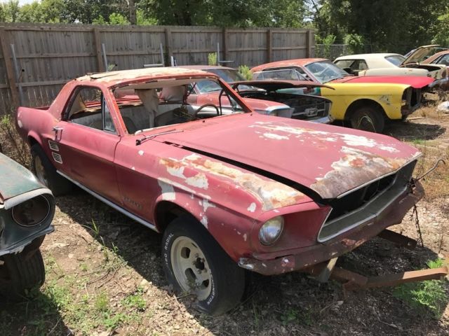 1967 Red Ford Mustang