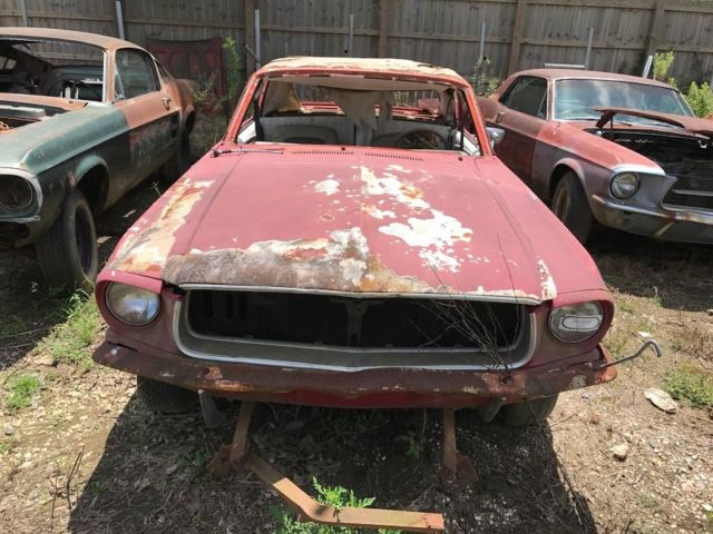 1967 Red Ford Mustang