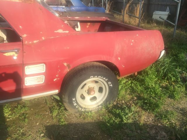 1967 Red Ford Mustang