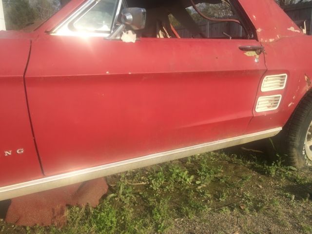 1967 Red Ford Mustang