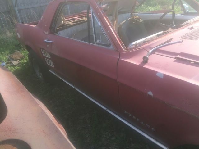 1967 Red Ford Mustang