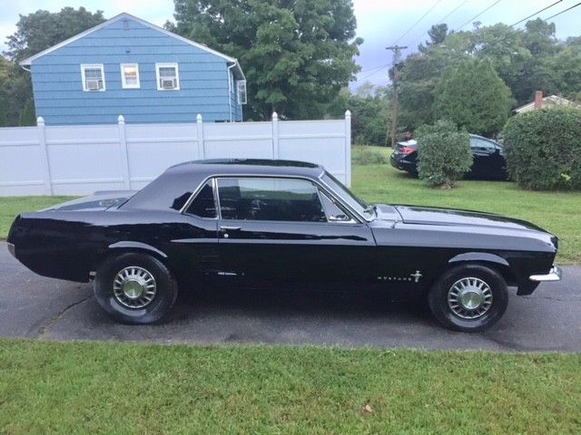 1967 black Ford Mustang coupe