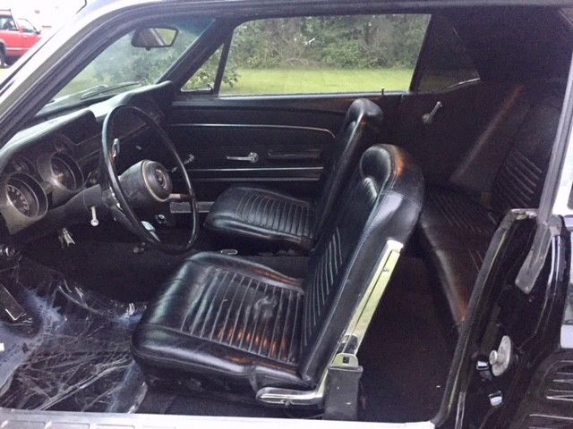 1967 black Ford Mustang coupe