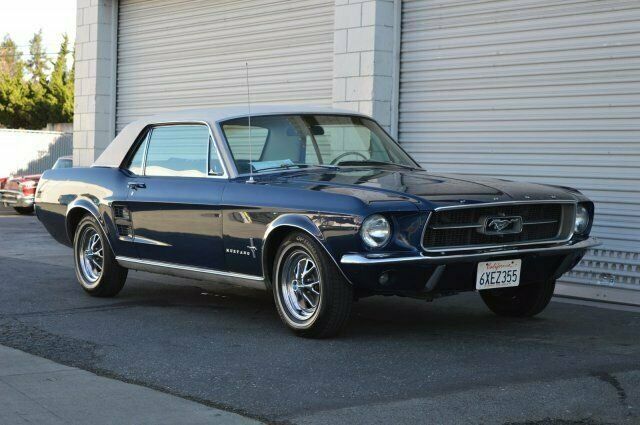 1967 Blue Ford Mustang --