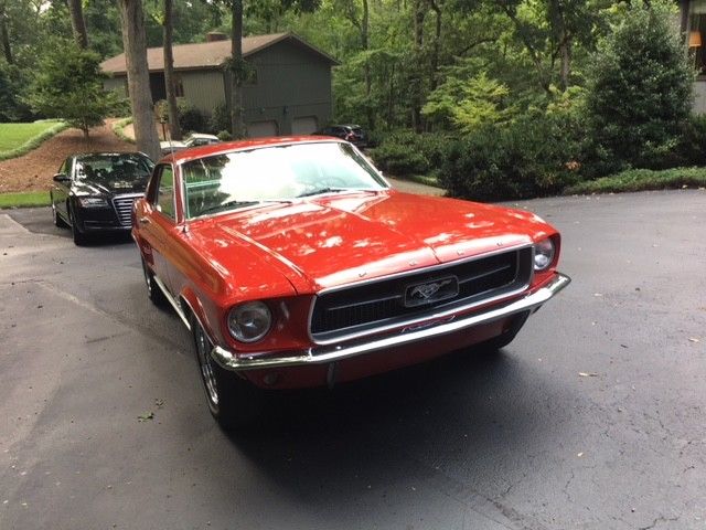 1967 Red Ford Mustang