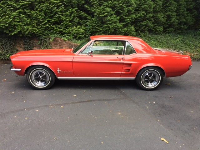 1967 Red Ford Mustang