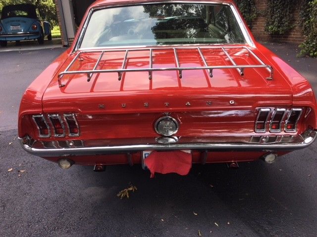 1967 Red Ford Mustang