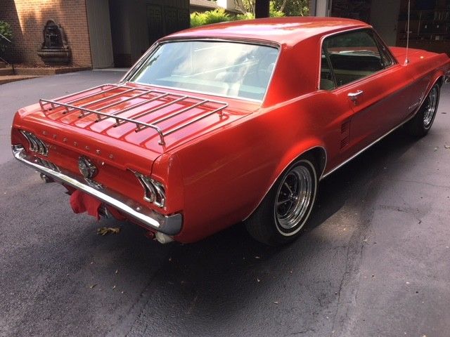 1967 Red Ford Mustang