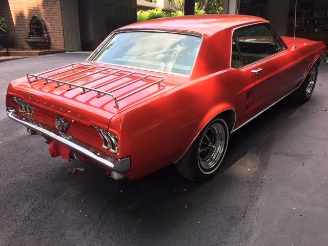 1967 Red Ford Mustang