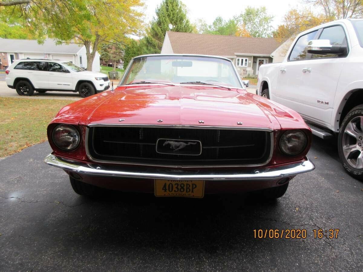 1967 Red Ford Mustang Convertible