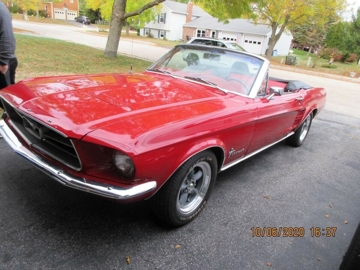 1967 Red Ford Mustang Convertible