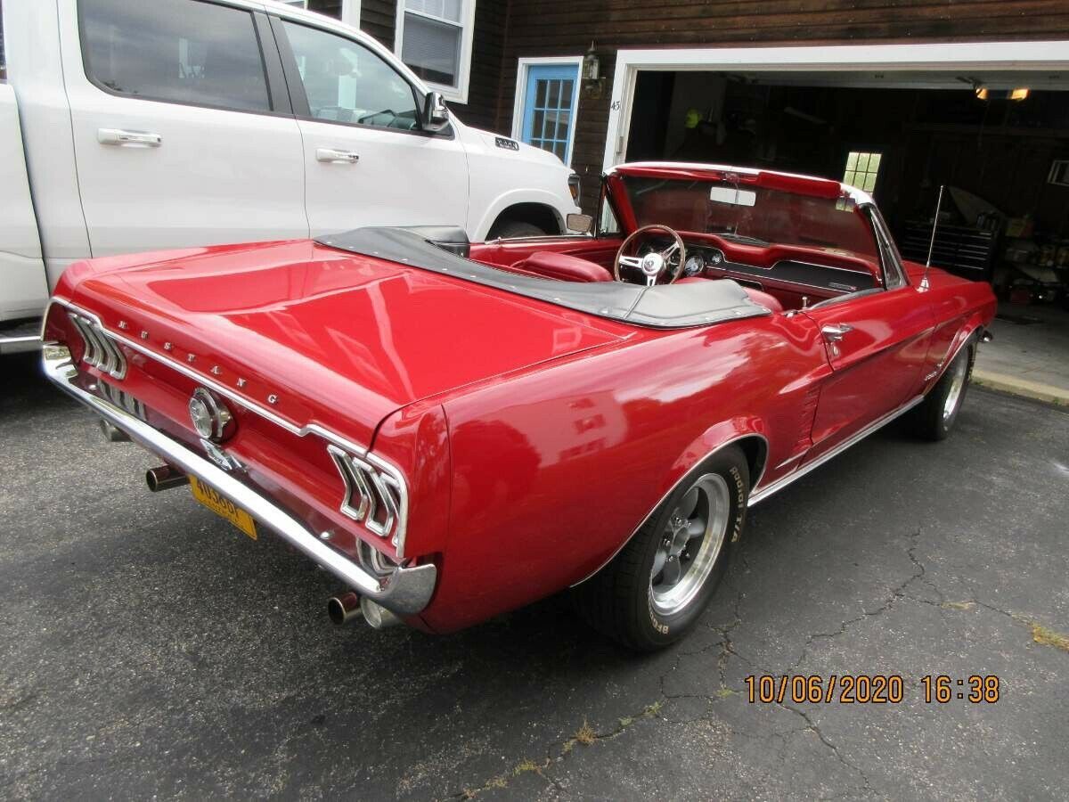 1967 Red Ford Mustang Convertible