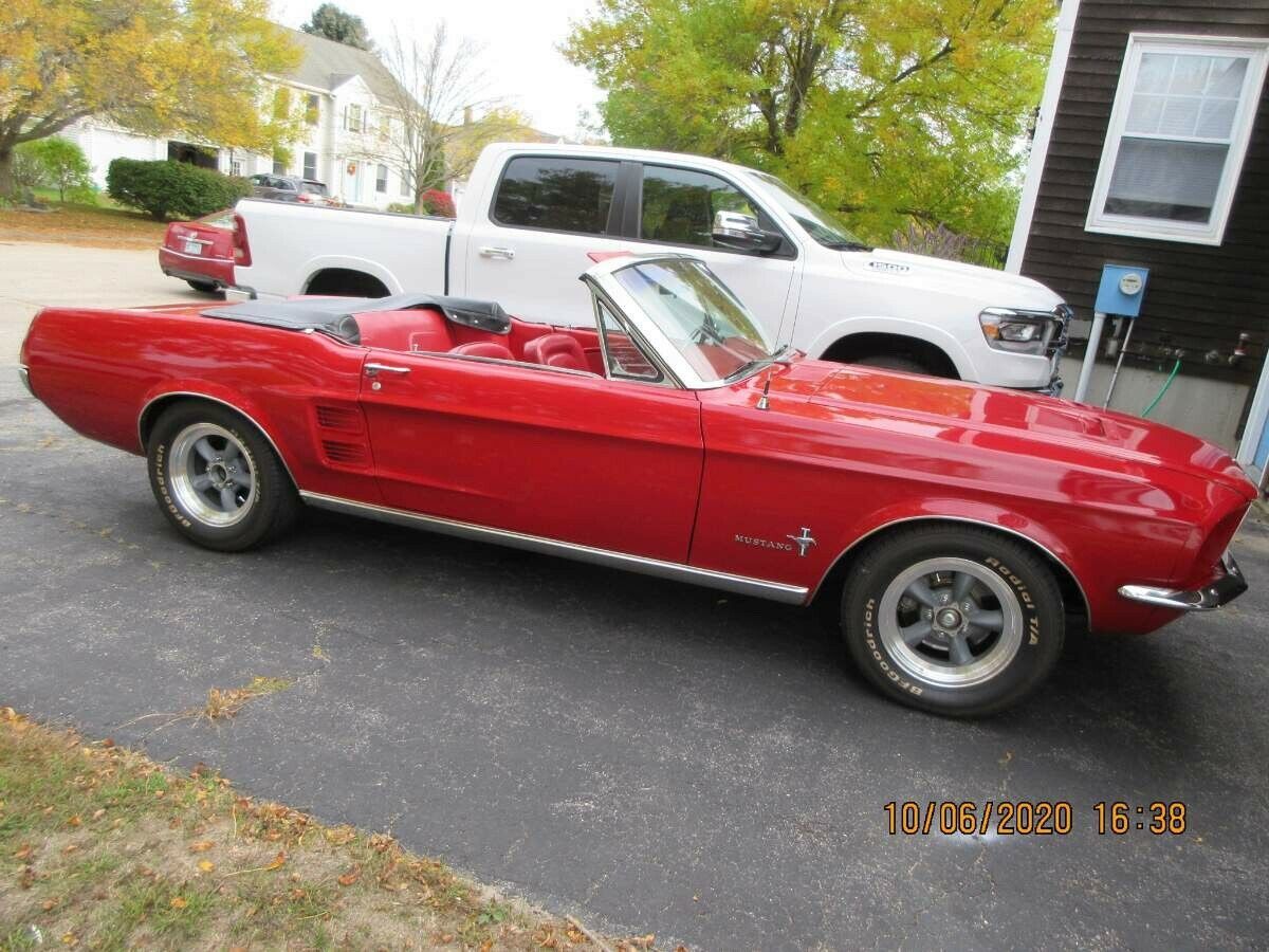 1967 Red Ford Mustang Convertible
