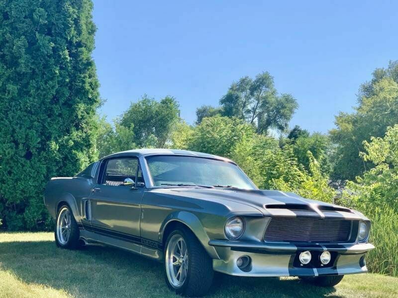 1967 Silver Ford Mustang Convertible