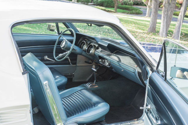1967 White Ford Mustang Fastback