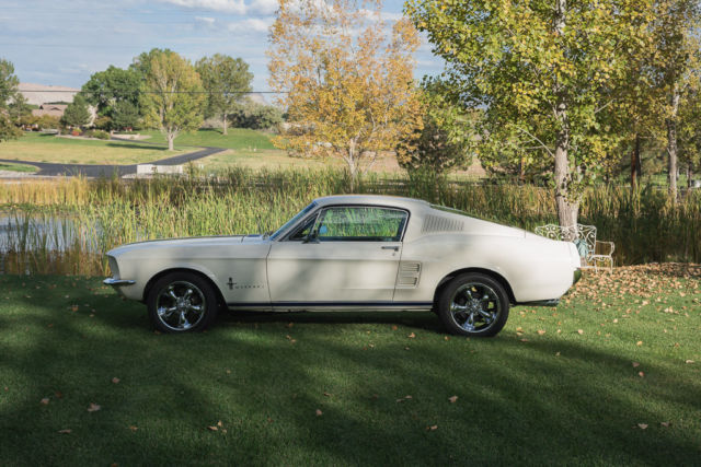 1967 White Ford Mustang Fastback