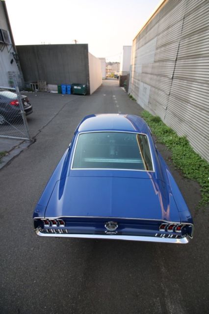 1967 Blue Ford Mustang