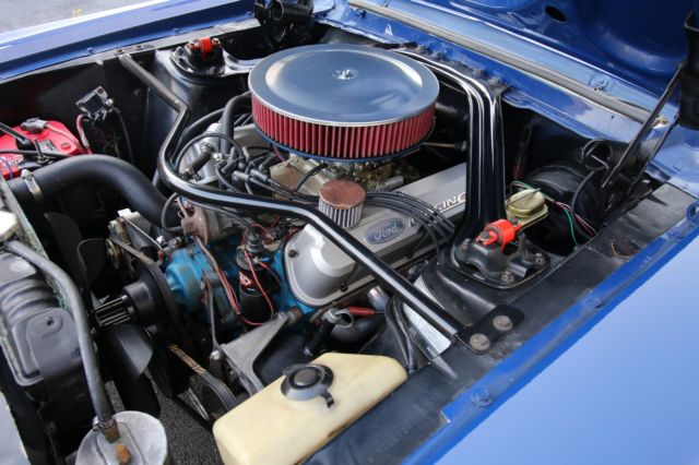 1967 Blue Ford Mustang