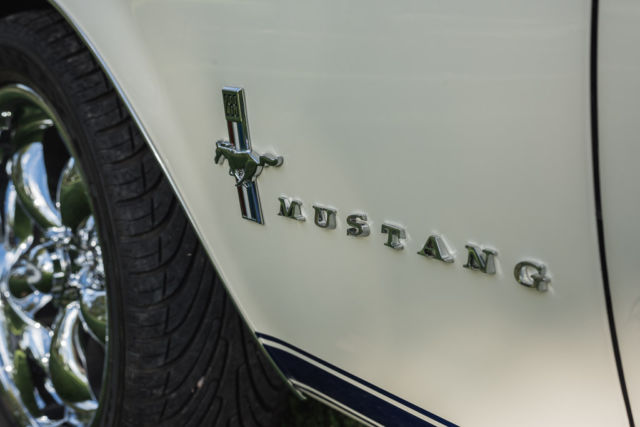 1967 White Ford Mustang Fastback