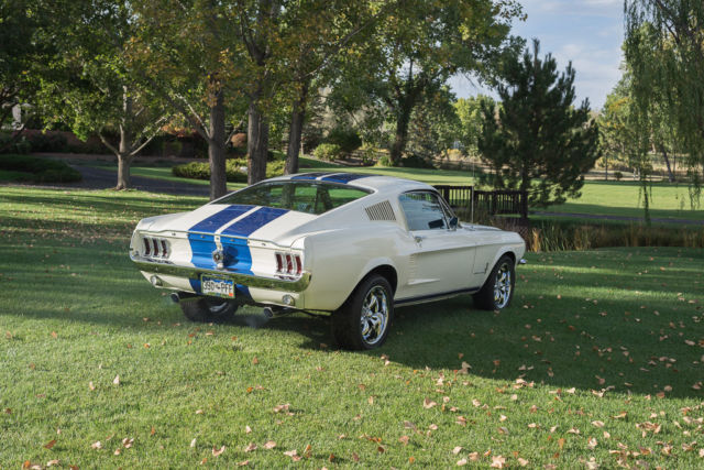1967 White Ford Mustang Fastback
