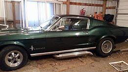 1967 Dark Green Ford Mustang Fastback