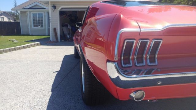 1967 Red Ford Mustang Fastback