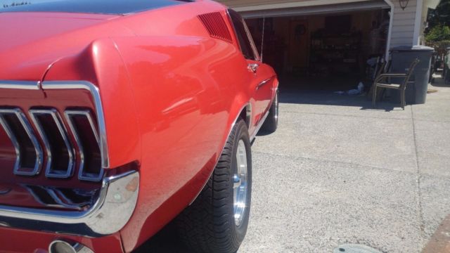 1967 Red Ford Mustang Fastback