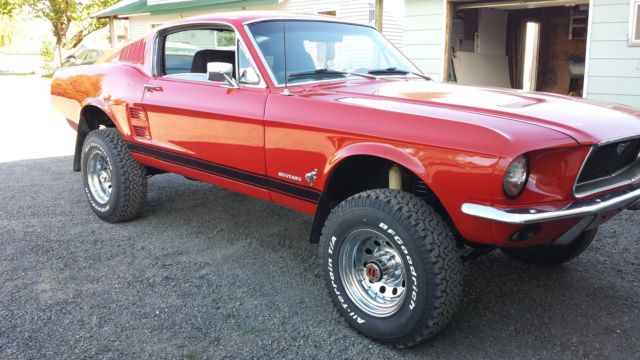 1967 Red Ford Mustang Fastback