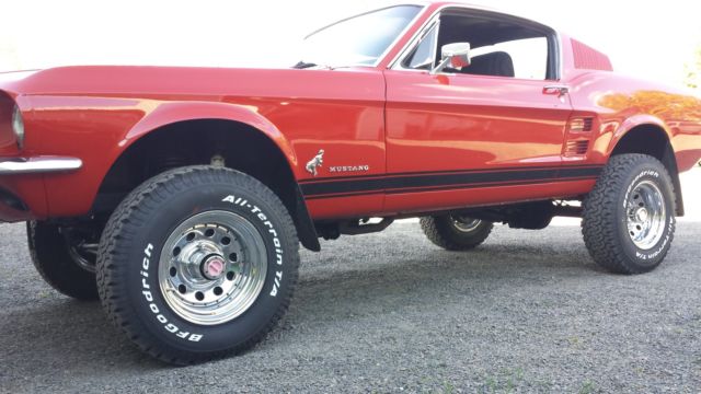 1967 Red Ford Mustang Fastback