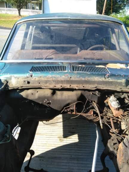 1967 Blue Ford Mustang