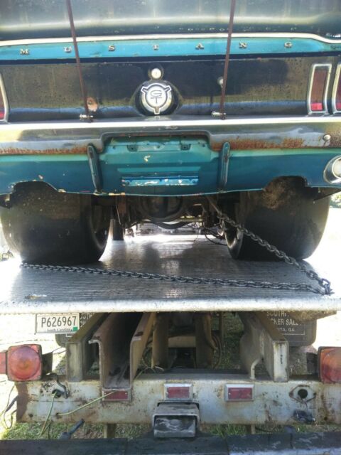 1967 Blue Ford Mustang