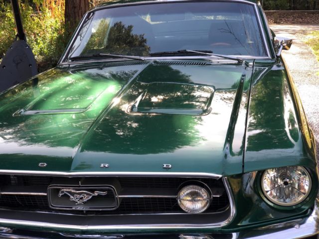 1967 Green Ford Mustang Fastback