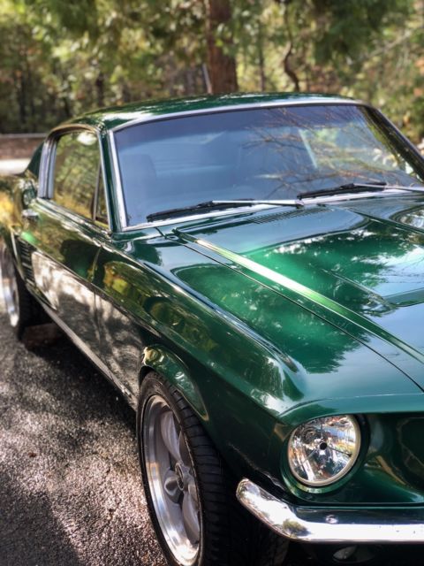 1967 Green Ford Mustang Fastback