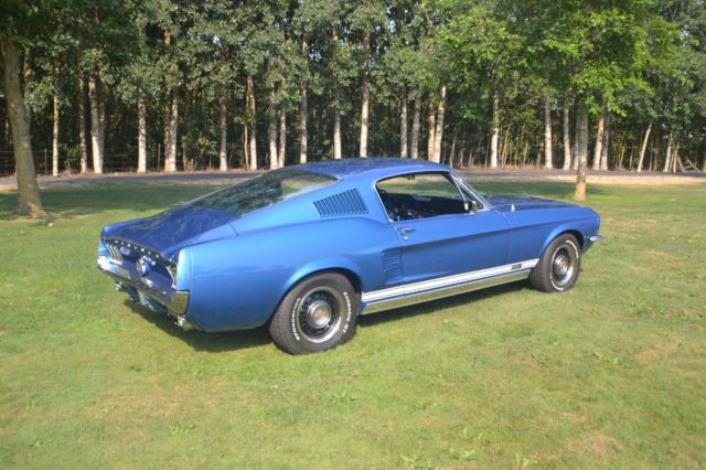 1967 Blue Ford Mustang Fastback