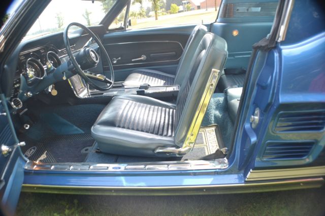 1967 Blue Ford Mustang Fastback