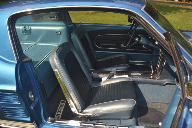 1967 Blue Ford Mustang Fastback