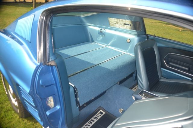 1967 Blue Ford Mustang Fastback
