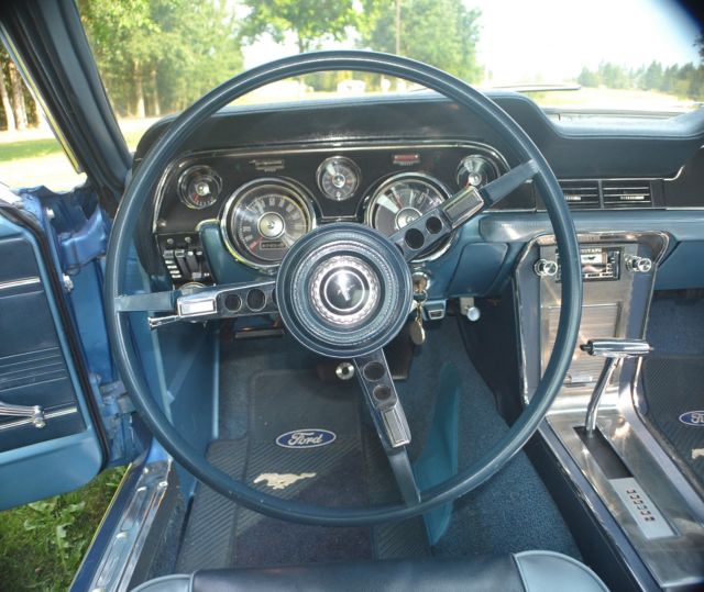 1967 Blue Ford Mustang Fastback