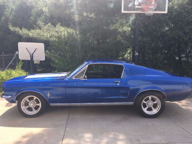 1967 Blue Ford Mustang Fastback