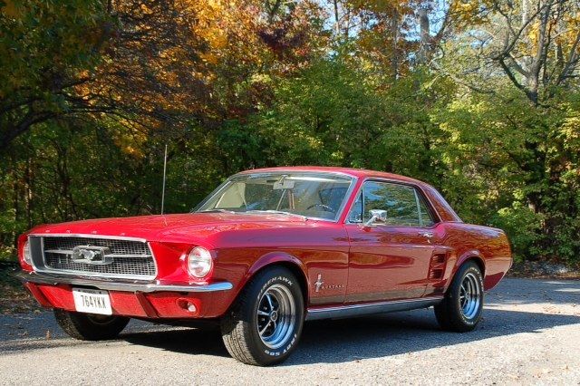 1967 Candy Apple Red Ford Mustang Coupe