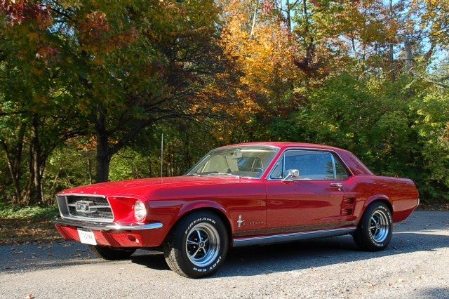 1967 Candy Apple Red Ford Mustang Coupe