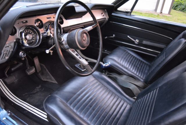 1967 Blue Ford Mustang Convertible