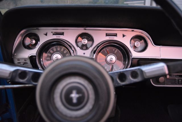 1967 Blue Ford Mustang Convertible