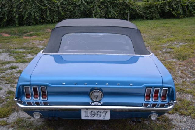 1967 Blue Ford Mustang Convertible
