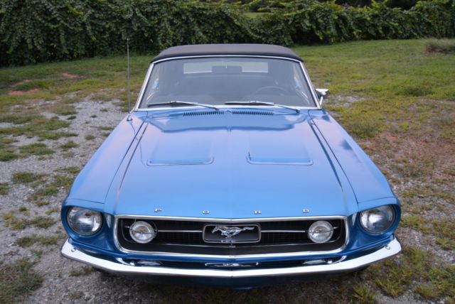 1967 Blue Ford Mustang Convertible