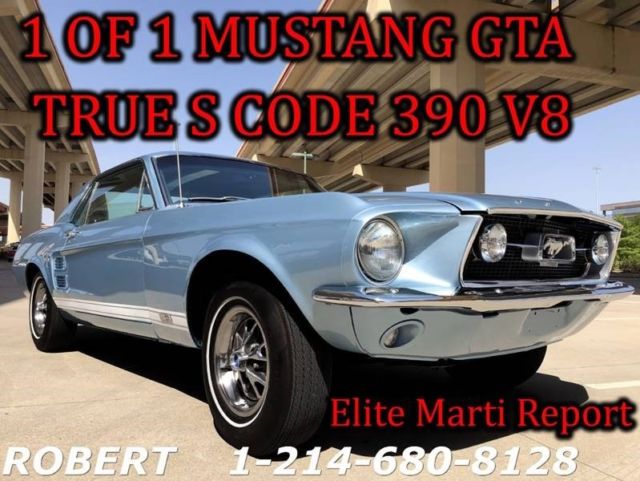 1967 Blue Ford Mustang Coupe