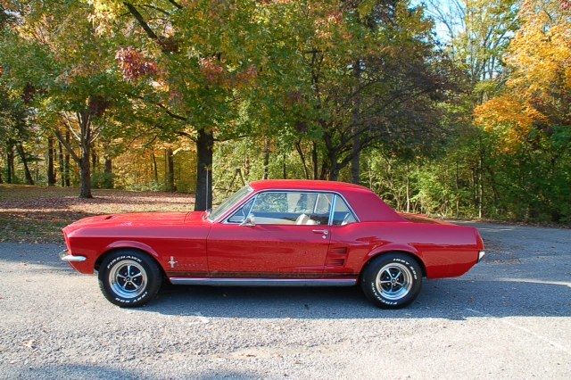 1967 Candy Apple Red Ford Mustang Coupe
