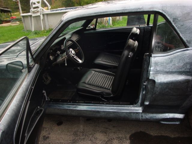 1967 BLACK AND SILVER MARBLE Ford Mustang Coupe